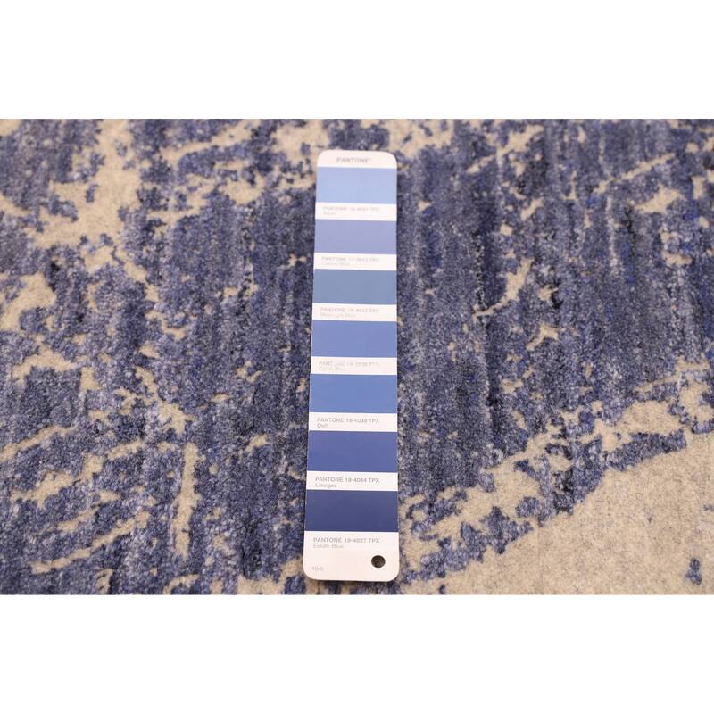 ECARPETGALLERY Hand Loomed Elysian Indigo Rug - 8'0 x 9'10