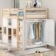 preview thumbnail 4 of 36, Twin Size Loft Bed With Built-in Wardrobe And 2 Windows for Home