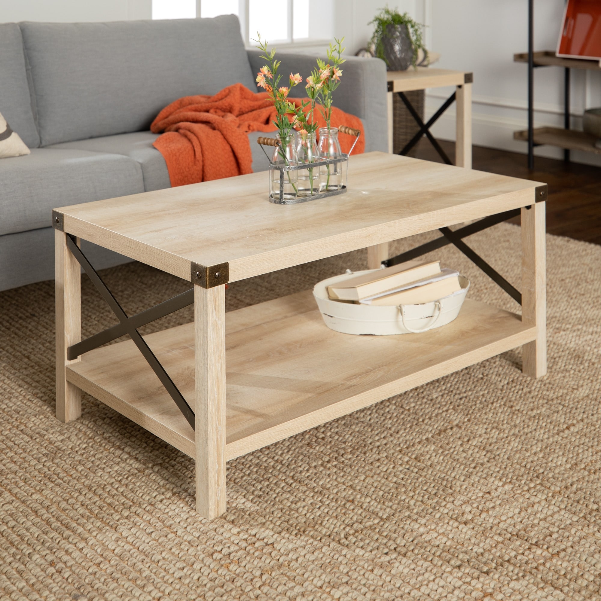 The gray barn kujawa metal x coffee table deals