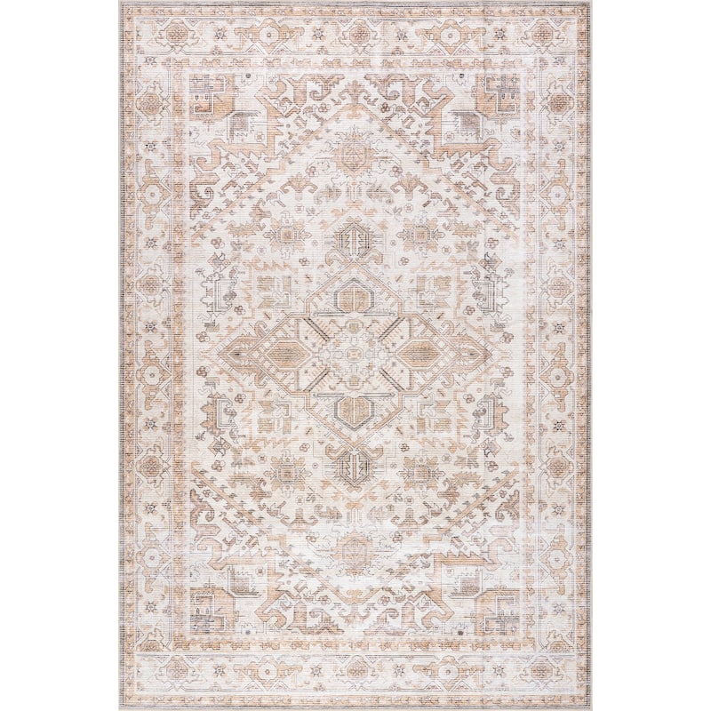 Nuloom Kaleen Medallion SplashGuard Machine Washable Area Rug