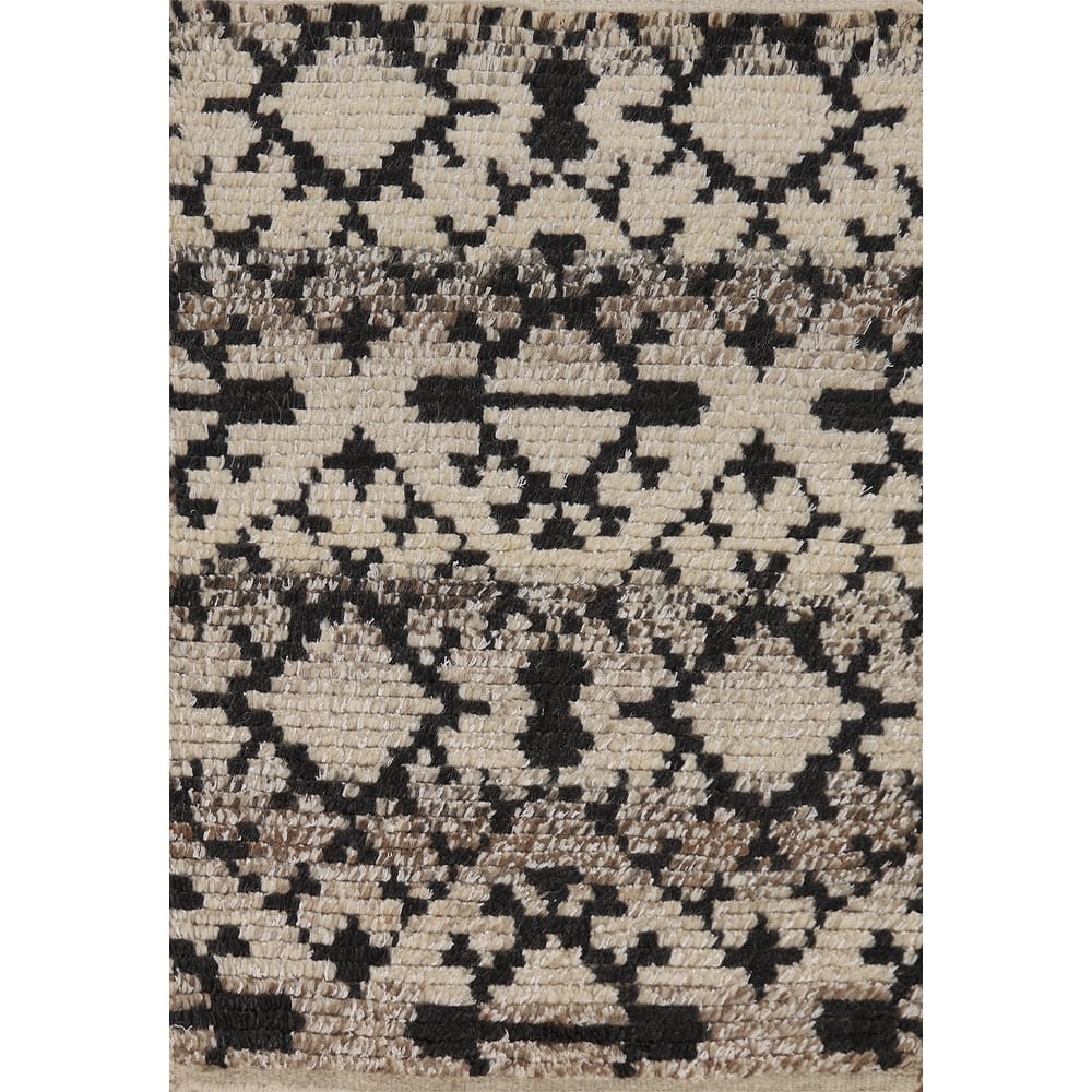 Geometric Moroccan Oriental Accent Rug Handmade Wool Carpet - 2'0"x 3'0"