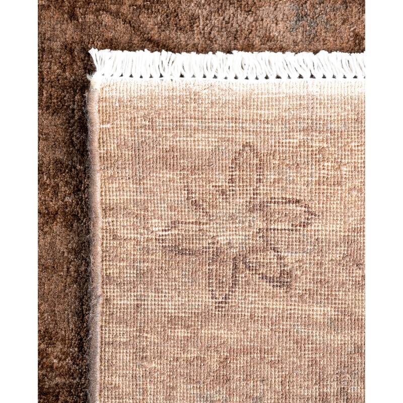 Overdyed One-of-a-Kind Hand-Knotted Area Rug - Brown - 2' 6" x 9' 10"