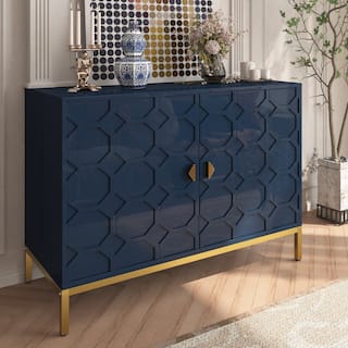 Clihome 40-inch Two Door High Glossy Media Storage Cabinet/Buffet