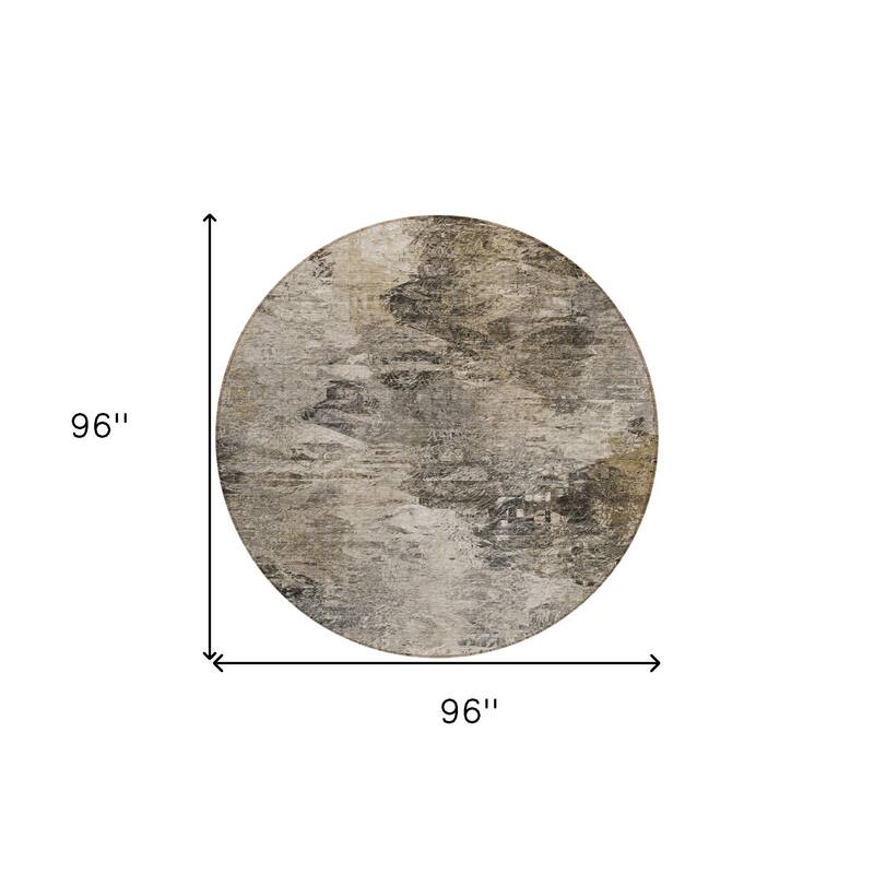 HomeRoots Abstract Transitional Rectangle Outdoor Rug