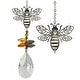 preview thumbnail 1 of 2, Woodstock Crystal Fantasy Suncatcher-Bee 10"
