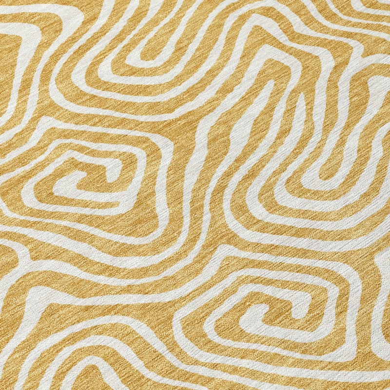 HomeRoots Abstract Transitional Rectangle Outdoor Rug