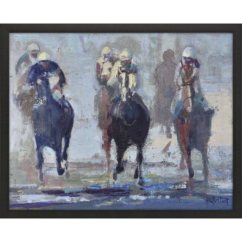 Thunder Run - Giclee on Canvas - 36 X 45 X 2 - Plastic - Black