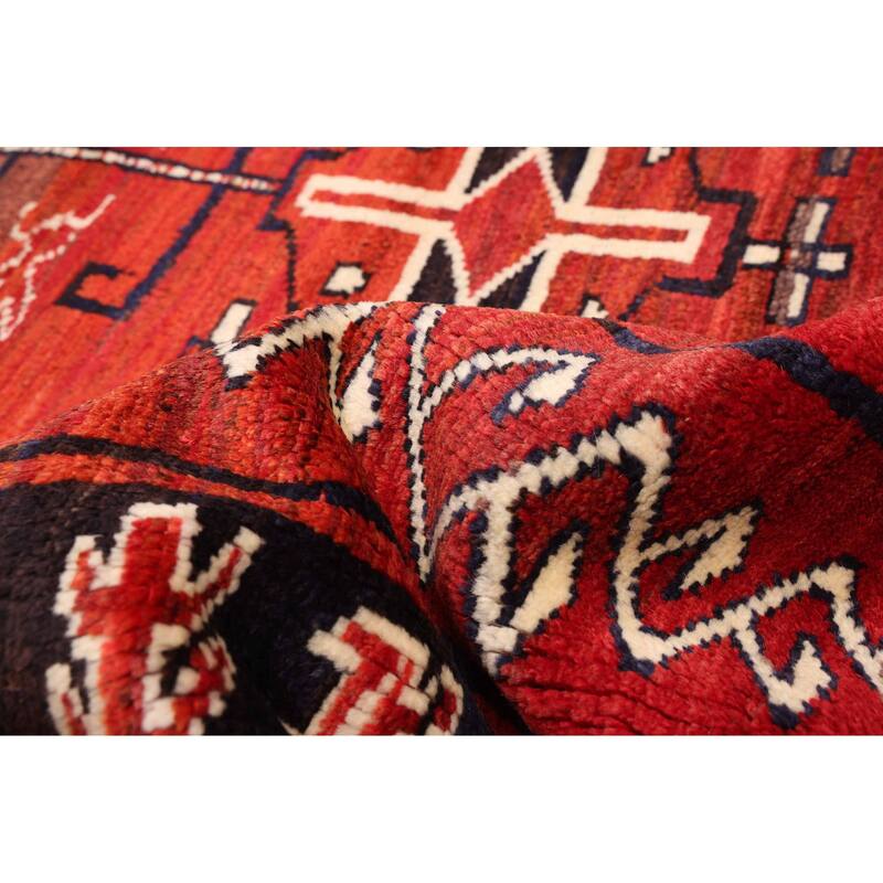 ECARPETGALLERY Hand-knotted Melis Red Wool Rug - 5'3 x 6'6