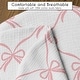 preview thumbnail 5 of 4, Sweet Jojo Designs Pink Bows Girl 100% Cotton Muslin Nursing Pillow Cover Case - Elegant Bow for the Ballerina Ballet Collection