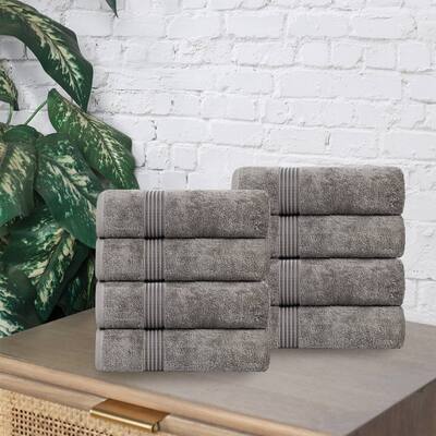 Superior Heritage Egyptian Cotton Absorbent Hand Towel Set of 8
