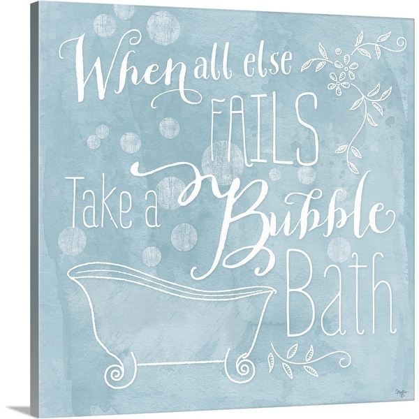 "Take a Bubble Bath" Canvas Wall Art