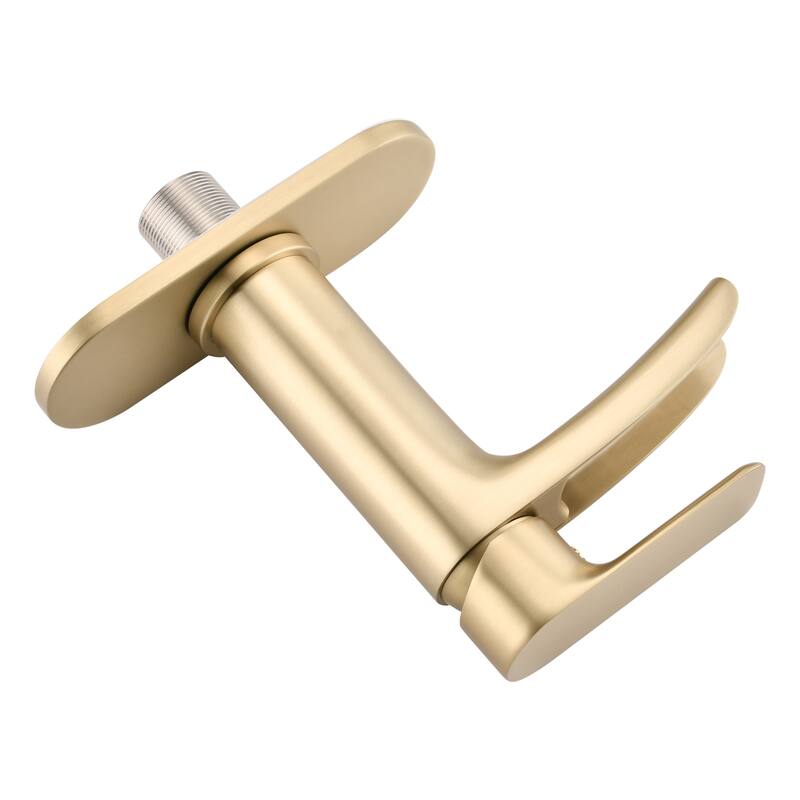 Waterfall Bathroom Faucet Single Handle Bathroom Sink Faucets 1 or 3 Hole with Deck Plate & Overflow Pop Up Drain