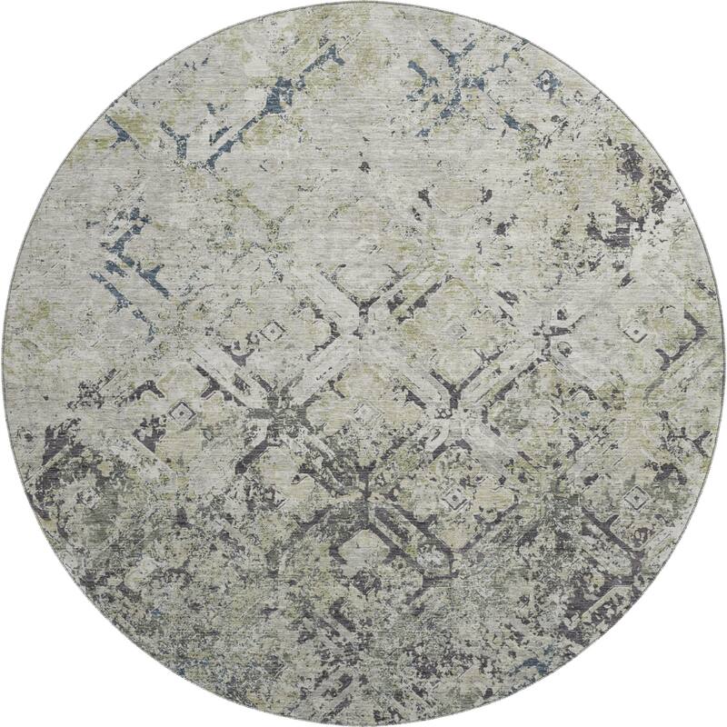 Premium Washable Super Soft Trellis Distressed Mayfield Rug