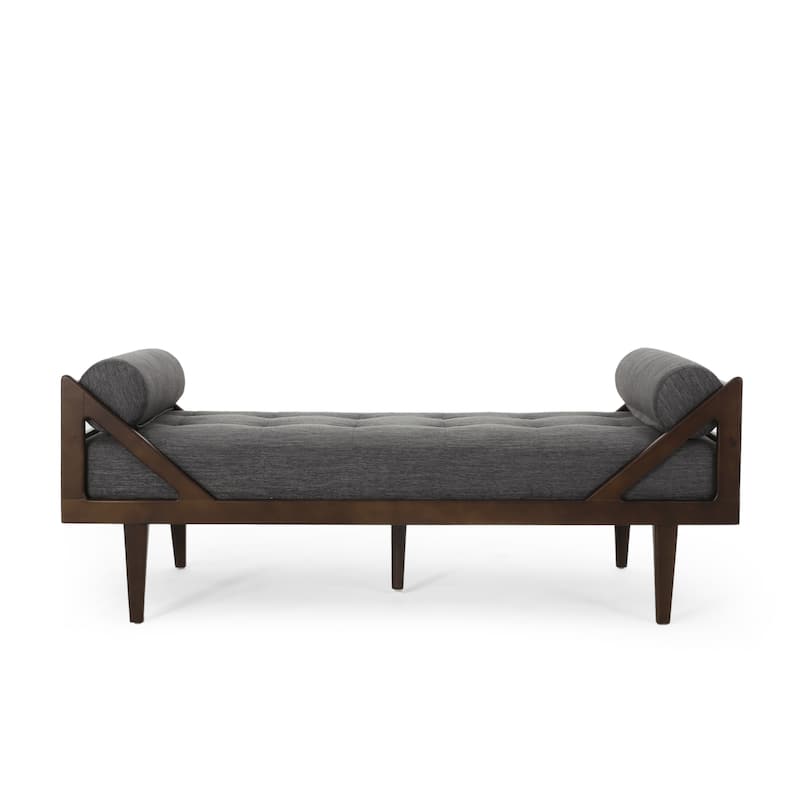 Rayle Tufted Chaise Lounge with Pillows by Christopher Knight Home - 65.00" W x 27.75" D x 23.75" H
