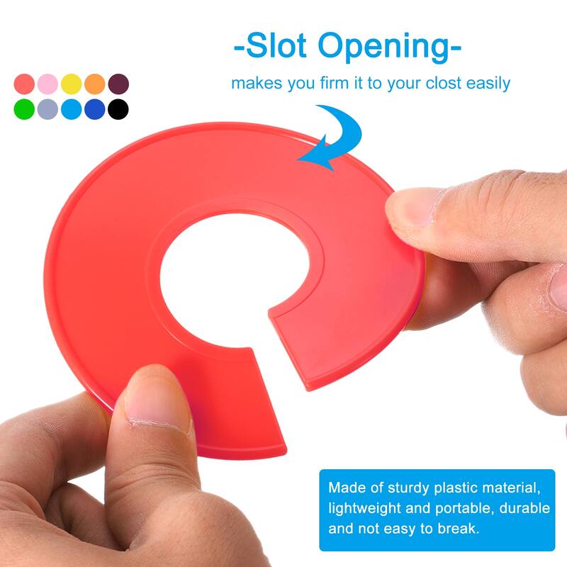30pcs Clothes Dividers, Clothing Rack Size Dividers Round Separator