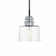 preview thumbnail 1 of 8, Elegant Lighting Kenna Single Light 7" Wide Mini Pendant with Clear