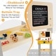 preview thumbnail 10 of 8, Wooden Pretend Play Workbench Set with Blackboard for Toddlers Ages 3 Plus - 21" x 12" x 29.5"-32" (L x W x H)