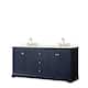 Option Dark Blue, Gold Trim, Giotto Quartz Top