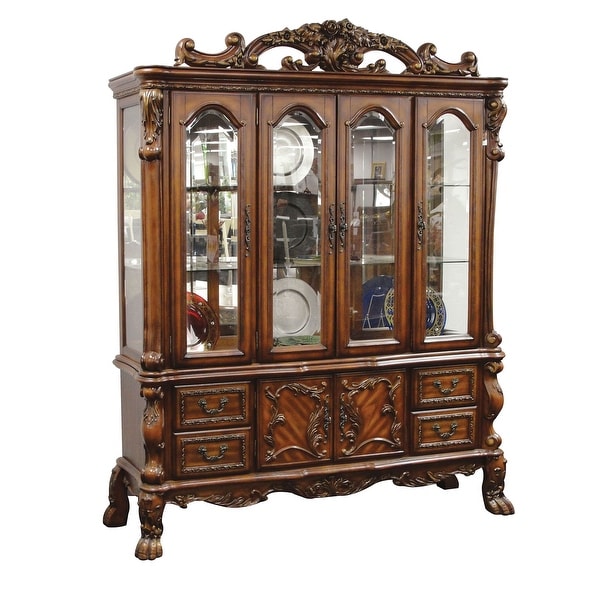 ACME Dresden Hutch & Buffet, Cherry Oak (1Set/2Ctn). Opens flyout.