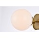 preview thumbnail 20 of 26, Miko Six inch Dual Flush Mount and Bath Sconce with Frosted Glass