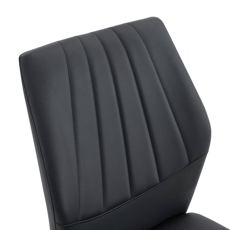 Ergonomic PU Dining Chair with Adjustable Stability, Perfectly blends comfort and elegance