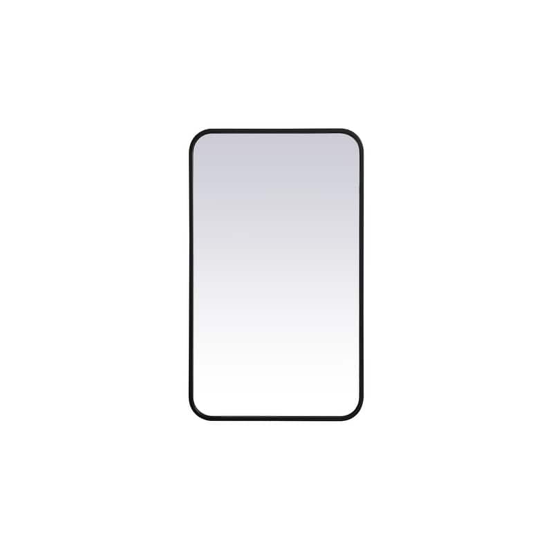 Ezra Soft Corner Metal Rectangular Mirror