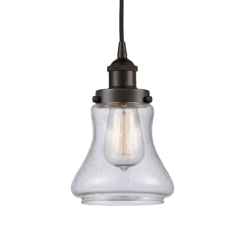 Innovations Lighting 616-1PH-10-6 Bellmont Pendant Bellmont 6" Wide - Oil Rubbed Bronze / Seedy