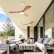 preview thumbnail 36 of 189, Sofucor 42"/48"/ 52"/60"Noiseless Walnut Wood Ceiling Fan with Remote Control, Integrated Light Optional