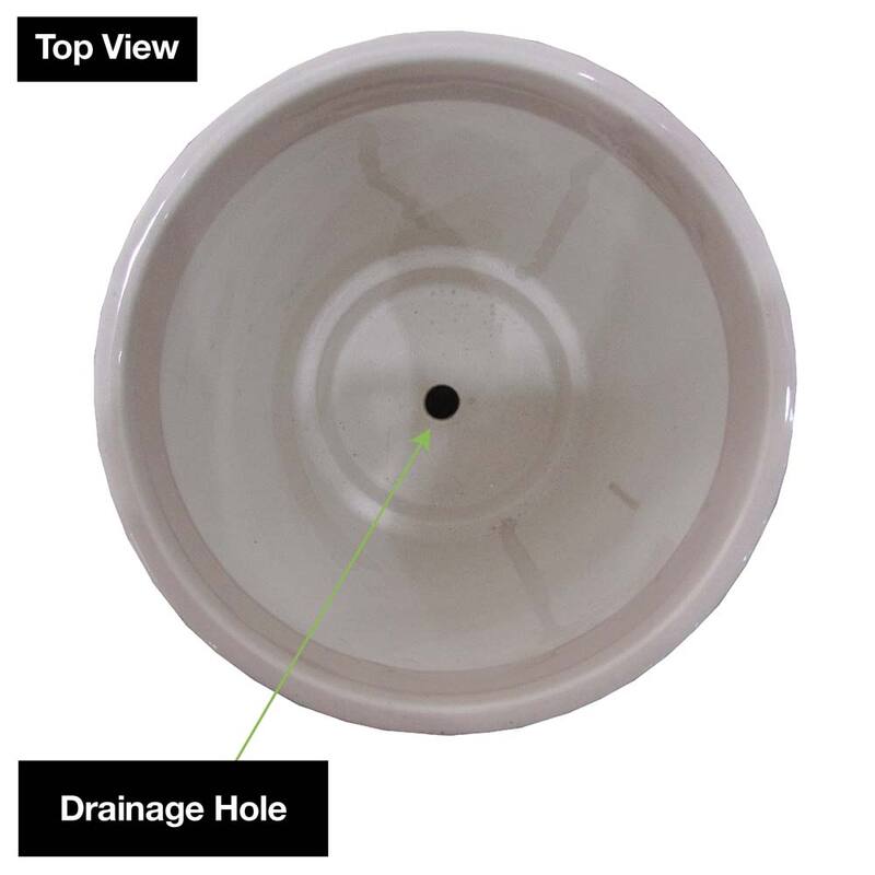 Southern Patio Alice Ceramic Indoor Pot Planter (Pack of 2) - 8" Diameter (2-pack)