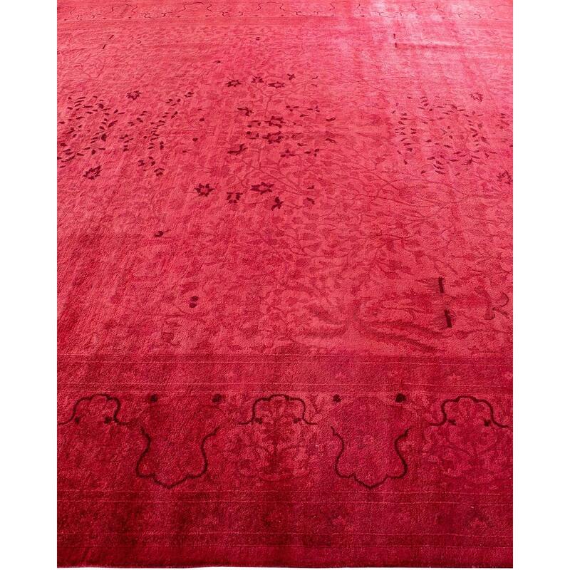 Fine Vibrance, One-of-a-Kind Hand-Knotted Area Rug - Pink, 8' 3" x 10' 3" - 8' 3" x 10' 3"