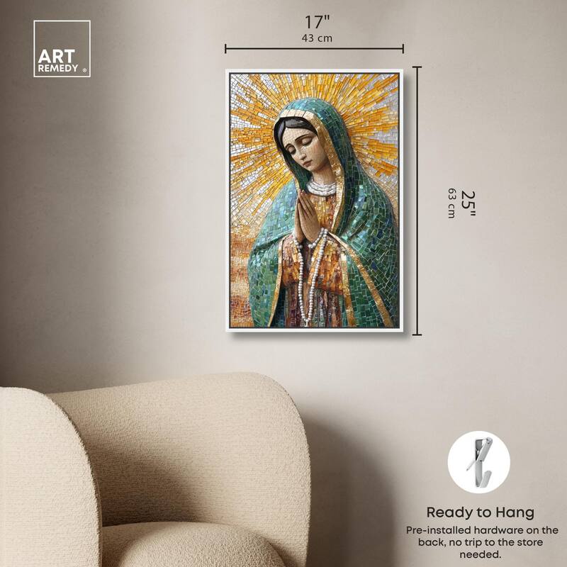 Tessellated Tepeyac Vision Canvas by Art Remedy