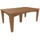preview thumbnail 13 of 29, Poly Lumber Island Dining Table 44" x 72" - Antique Mahogany Woodgrain