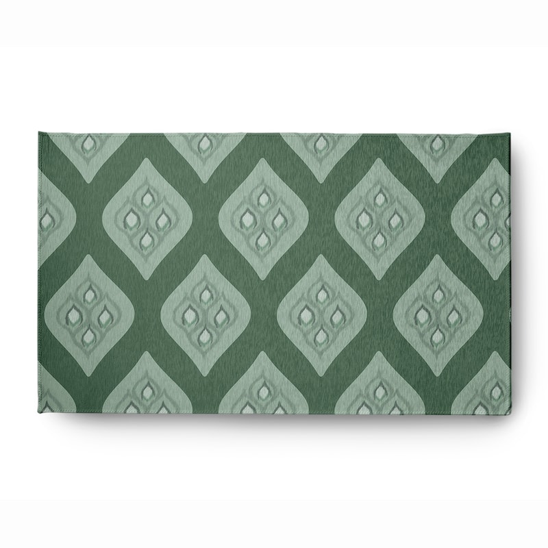 Olgee Bold Pattern Soft Chenille Rug - 3' x 5' - Green
