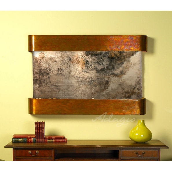 Adagio Sunrise Springs With Rajah Natural Slate in Rustic Copper Finish and Roun