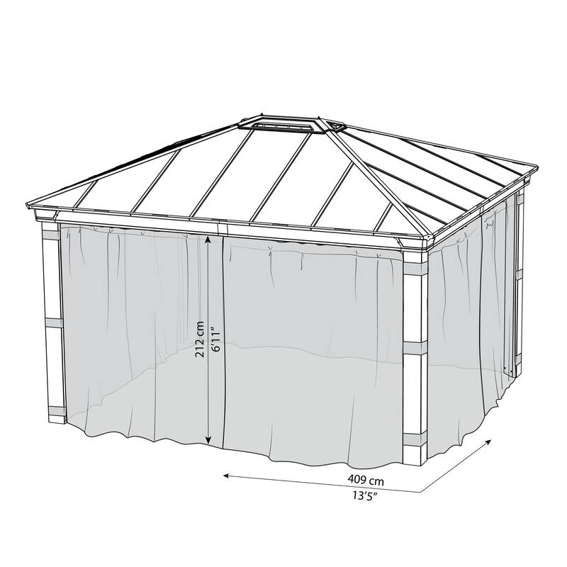 Netting Set for Dallas 12 ft.Outdoor Gazebo