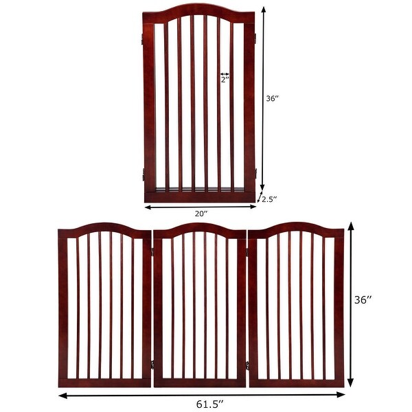 wooden folding dog gate