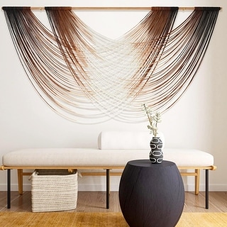 Macrame Wall Hanging Boho Wall Decor Large Boho Yarn Tapestry - On Sale ...