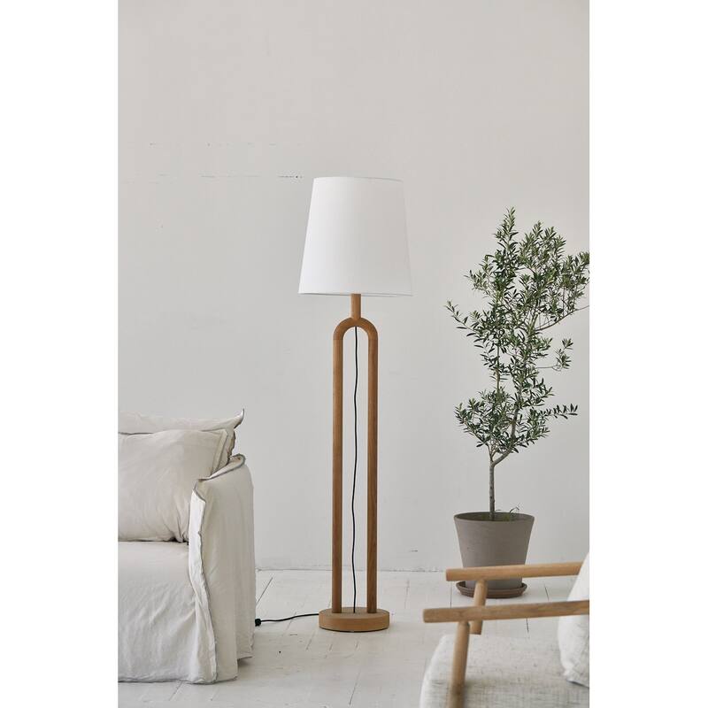 Renaissance 70" Floor Lamp with Linen Shade, Natural