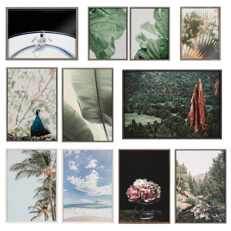 Kate and Laurel Sylvie Doorway 1 2 Framed Canvas Art by Alicia Abla
