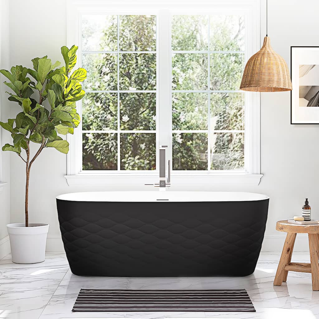 London Freestanding Acrylic Soaking Bathtub