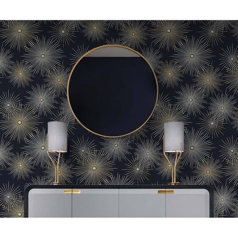 NextWall Starburst Geo Peel and Stick Wallpaper
