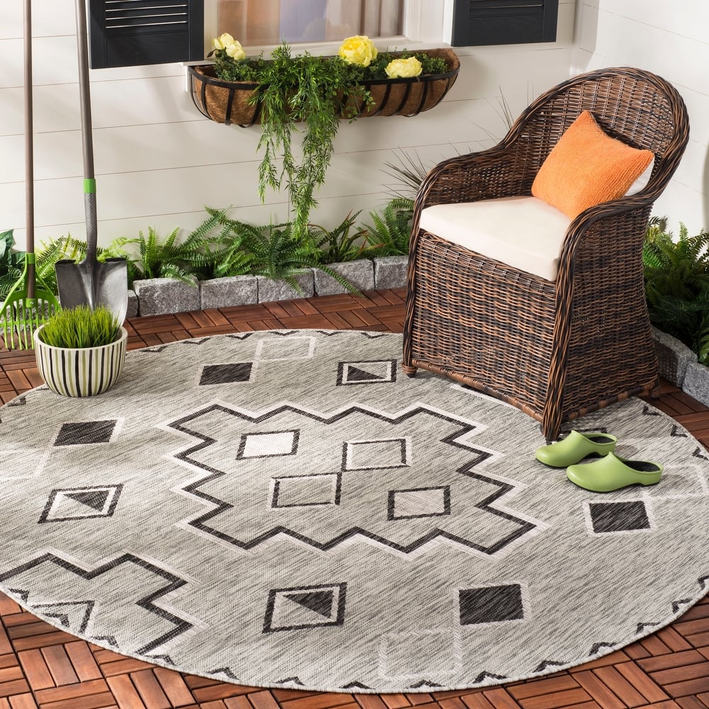 SAFAVIEH Courtyard Cemre Indoor/ Outdoor Waterproof Patio Backyard Rug