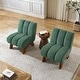 preview thumbnail 30 of 47, Art Leon Set of 2 Comfortable Armless Accent Chair Sectional