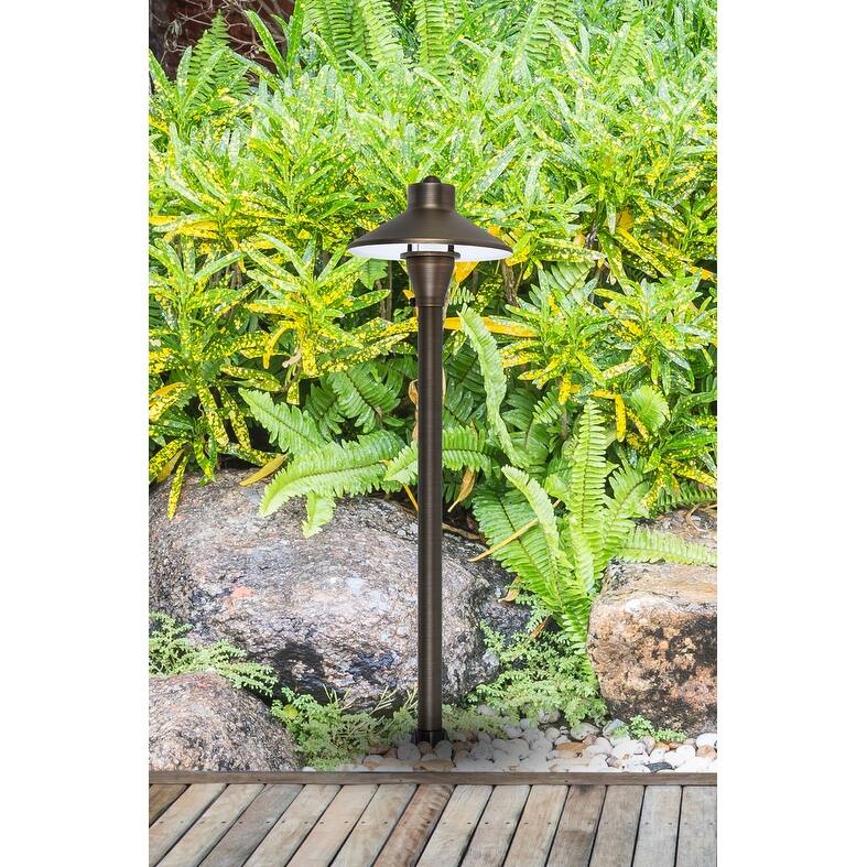 Juniper Path Light D7 H24 in Antique Cast Brass Finish