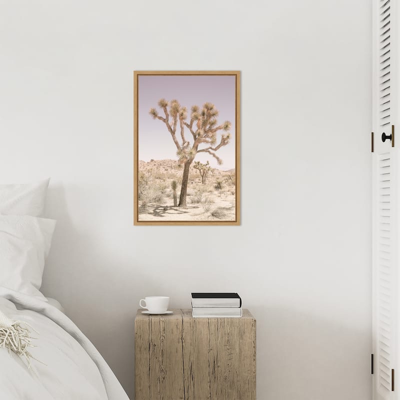 Joshua Tree by Shot by Clint Framed Canvas Wall Art Print - Sylvie Natural