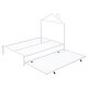 preview thumbnail 42 of 91, Twin Metal Platform Bed with Pull-Out Trundle, House Frame Design