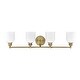 preview thumbnail 2 of 13, Savoy House Melrose 4-Light Vanity Warm Brass