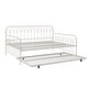 preview thumbnail 7 of 16, The Novogratz Bright Pop Full Metal Daybed with Twin Trundle Bed Off White