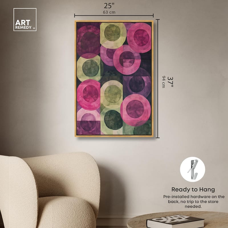 Orbital Pattern Canvas by Art Remedy