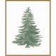 preview thumbnail 1 of 6, Floursack Holiday Tree by Danhui Nai Framed Canvas Wall Art